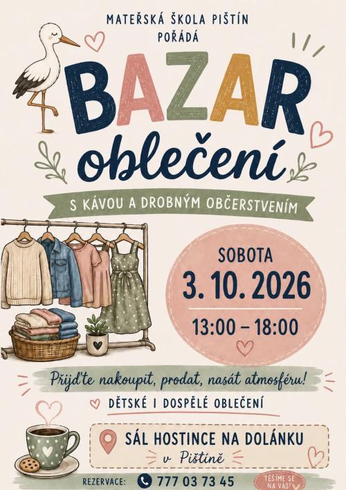 plakát bazar oblečení
