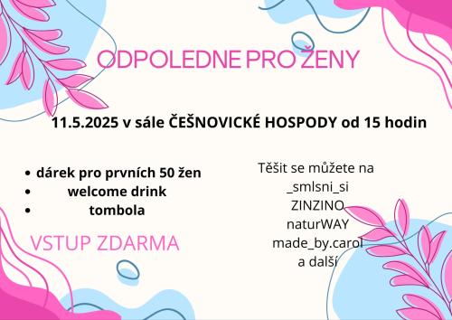 leták odpoledne pro ženy