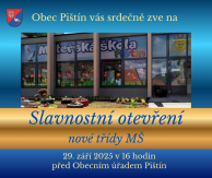 leták otevření školky