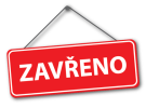 cedule zavřeno