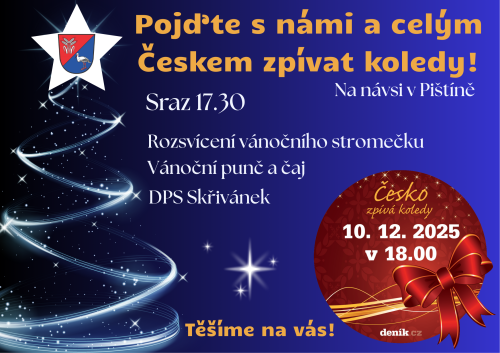 plakát Česko zpívá koledy