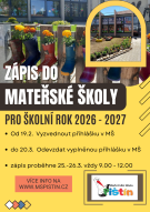 plakát zápis MŠ