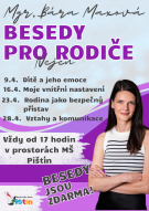 plakát besedy pro rodiče