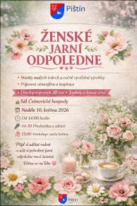 leták Ženské jarní odpoledne