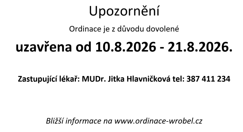 leták dovolená
